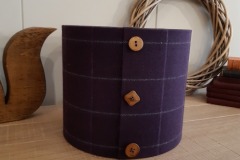 Purple Wool Lampshade