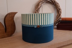 Turquoise Lampshade- Wool and Silk