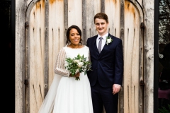 Georgia and Robert. Shustoke Barn Wedding. Bespoke Wedding Dress